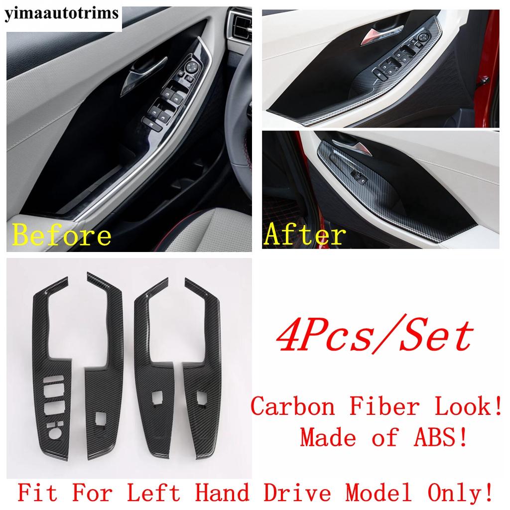 For Hyundai Creta  -  Window Lift Head Light Steering Wheel Gear Air AC Vent Outlet Cover Trim Carbon Fiber Accessories