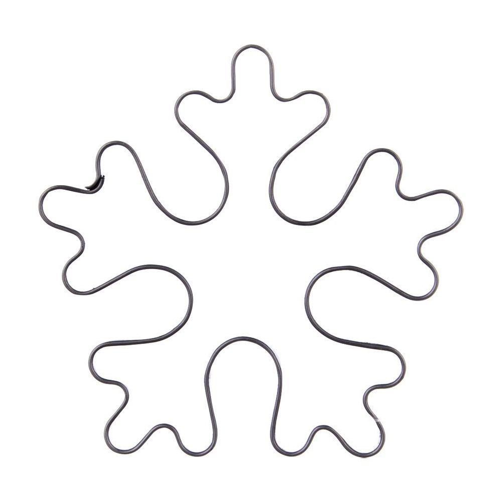 Cortador de Galletas Copo de Nieve de Acero 6 Cm