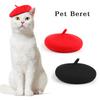 Pet Hat Adjustable Cute Cat Beret Comfortable Soft Dog Costume Headwear Photo Props Pet Fashion Accessories