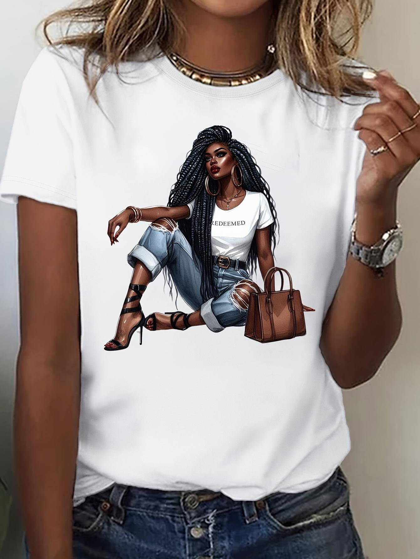 Redeemed Black Woman Graphic T-shirt M