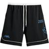 Loose Cotton Printed Jogger Shorts Men Shorts Black 06224319-35