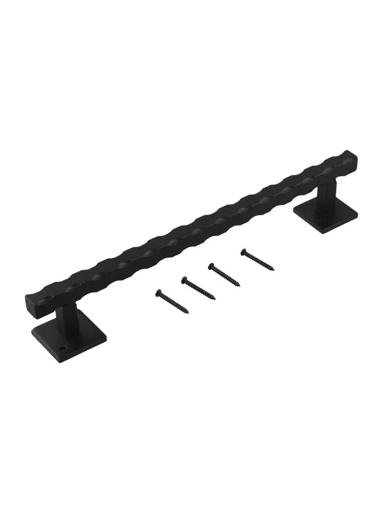 12 Inch Pull Handle Heavy Duty Door Pull Solid Iron Construction Indoor Outdoor Use Large Rustic Design Handle Heavy Duty Handle