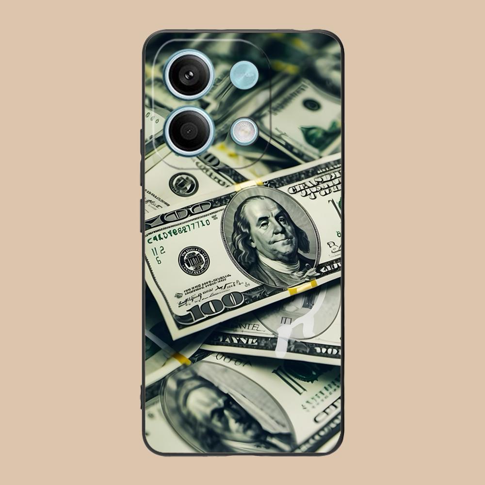 

USD Dollar Matte TPU Mobile Phone Case for POCO F8 F7 F6 F5 F4 F3 F2 Pro GT C75 C71 C65 C61 C40 Pro Ultra Colorful Cover Poco C40