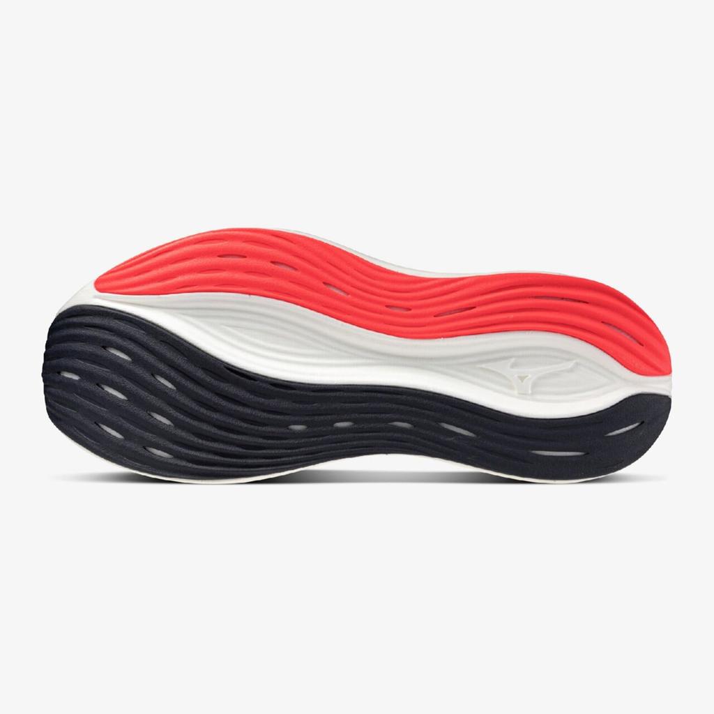 Mizuno NEO ZEN Men's Running Shoes, Gray, Red, and Black, Size 26.5 Cm, 2E