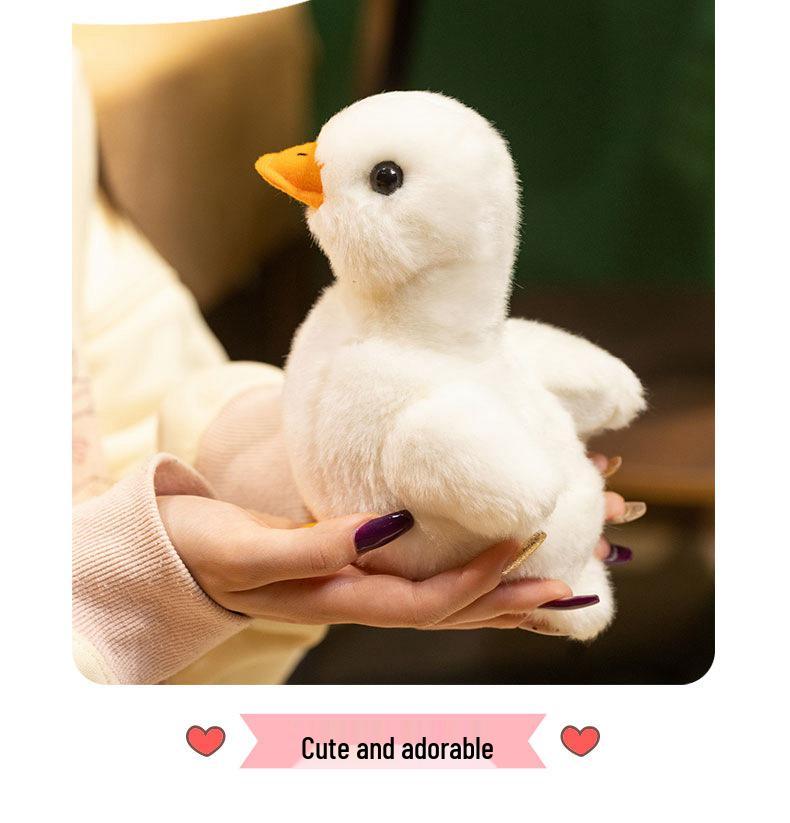 Adorable White Duck Plush Toy - Cloth Doll for Children's Birthdays