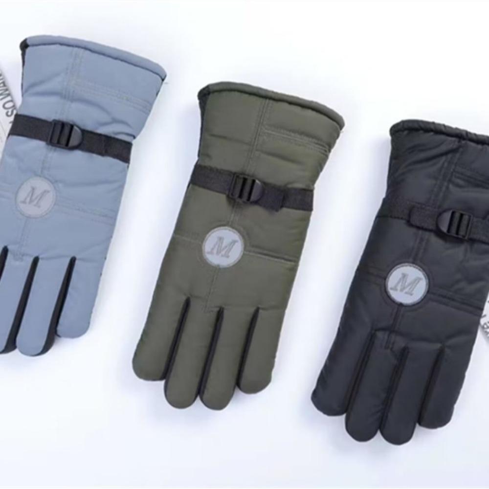 Adult Gloves Extended Thermal Gloves Outdoor Skiing Motorcycle Electric Vehicle Riding Gloves Fleece