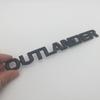 Cwwzlm1 1 Stück 3D ABS silber/schwarz für Mitsubishi OUTLANDER Auto-Buchstaben Kotflügel Seitenemblem Heck Heckstoßstange LKW-Plakette Aufkleber Styling