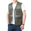 Vest for Men New Men's Vest Summer Multi Pocket Photography Fishing Vest Breathable Vest Work Jacket Top