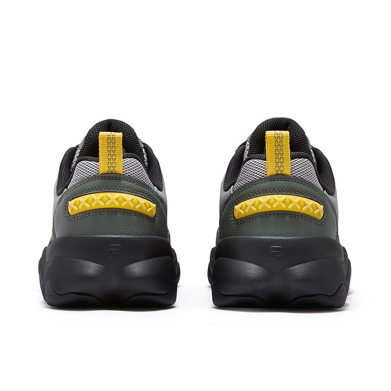 FILA Fusion Waterbear Bear Paw Shoes Fashion Casual Versatile Retro Basketball Shoes Men sneaker Black Gray T12M543201FCB