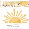 Half Sun Wall Decal for Kids Room - Sunshine Wall Stickers Vinyl Wall Decals Nursery Wall Decal Removable Peel and Stick Wall Decals for Nursery Kids