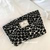 Leopard Print Cosmetic Bag Portable Travel Makeup Organizer Handbag