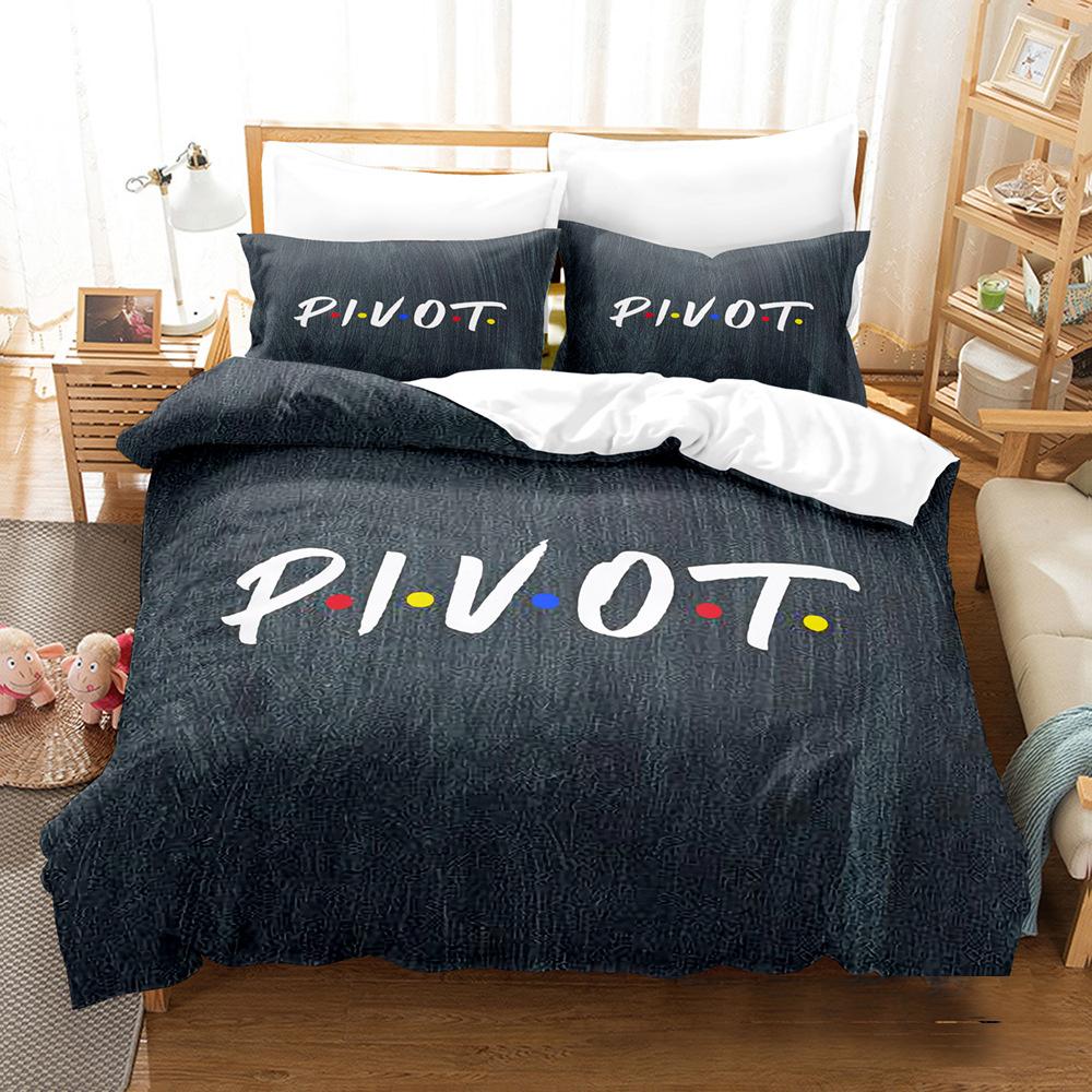 Friends Tv Show Comedy Style Bedding Set Boys Girls Twin Queen Size Duvet Cover Pillowcase Bed Kids Adult Home Textileextile