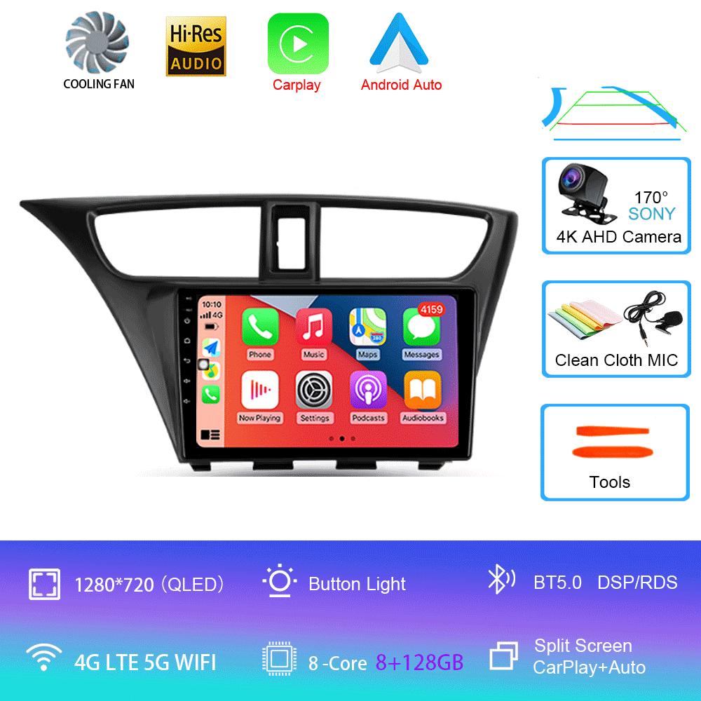 Android 14 For Honda Civic 9 FK FB 2012 - 2017 Multimedia Video Player Car Radio Navigation Stereo GPS No 2din 2 Din Dvd