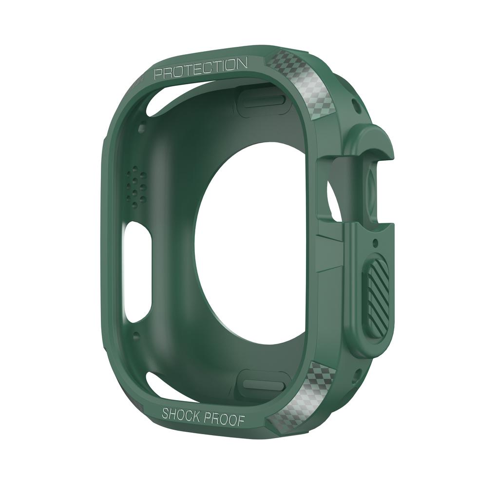 Carbon Fiber Case For Apple Watch Series 10 42mm 46mm Soft TPU Bumper Shell For iWatch S10 Shockproof Cover