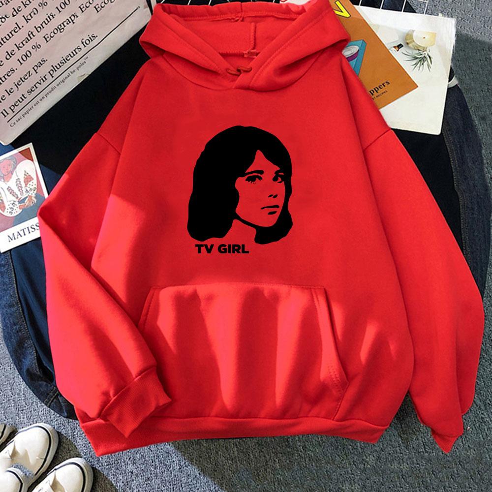 TV Girl Heavy Mental Streetwear Hoodies Winter Fleece Comfortable Hooded Sweatshirts Long Sleeve Sudaderas Harajuku Casual Hoody