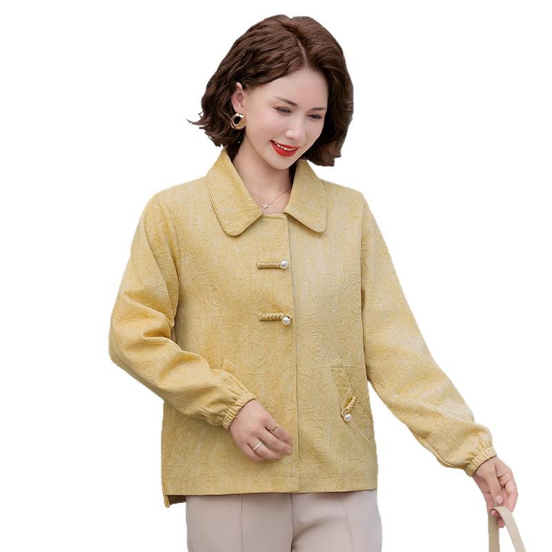 Damen Revers Strickjacke - Frühling/Herbst Mode für Mittelalte & Ältere