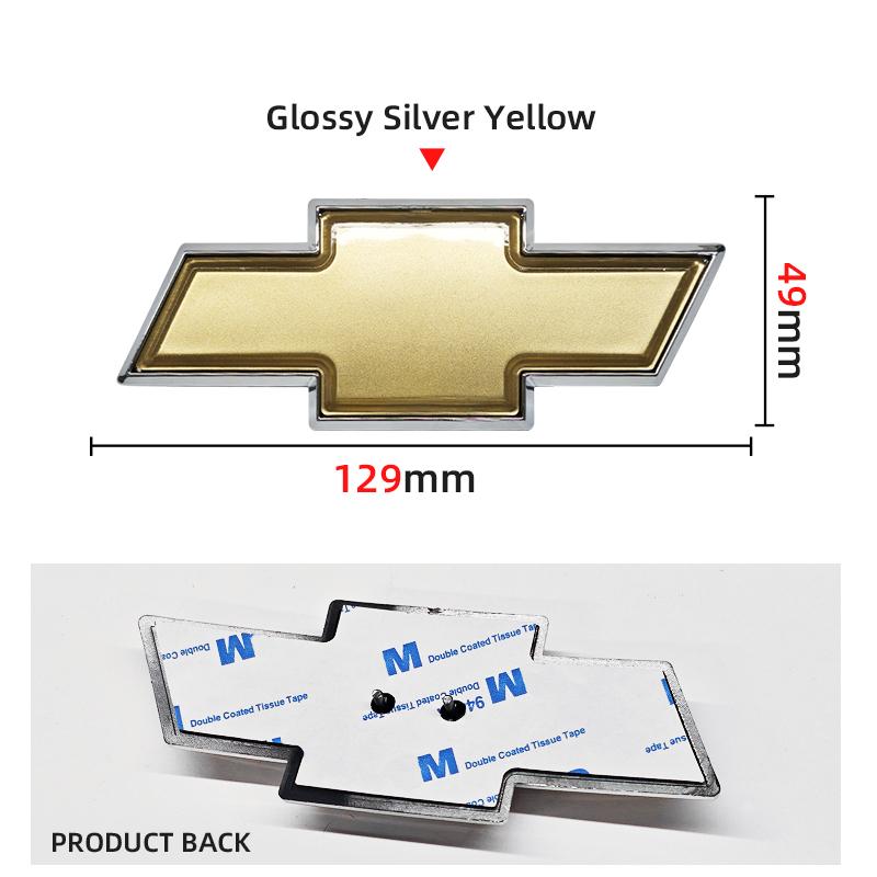 129mm 150mm 195mm 204mm 208mm 228mm Car Front Logo Grill Rear Bumper Tail Door Trunk Emblem Sticker 3D Accessories For Chevrolet
