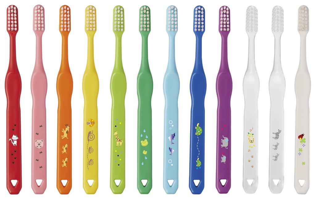 L Happy 12 Elementary Made In Junior Animal 12 APIS Children's Toothbrushes, Colors, Colors, Dentist-Recommended, Animal-Patterned, School, Japan,