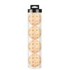 Tennis Ball Can Holder Portable Clear Storage Cylinder Organizer With Lid Practical Design
