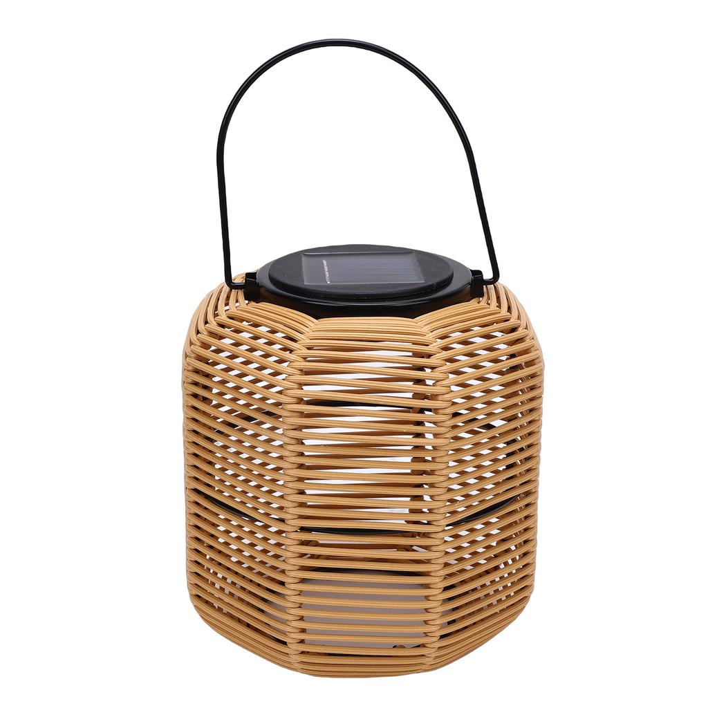 Solar Lantern for Outdoor Water Proof Hanging Plastic Rattan Light Decoration for Camping Garden Yard Pathway Patio