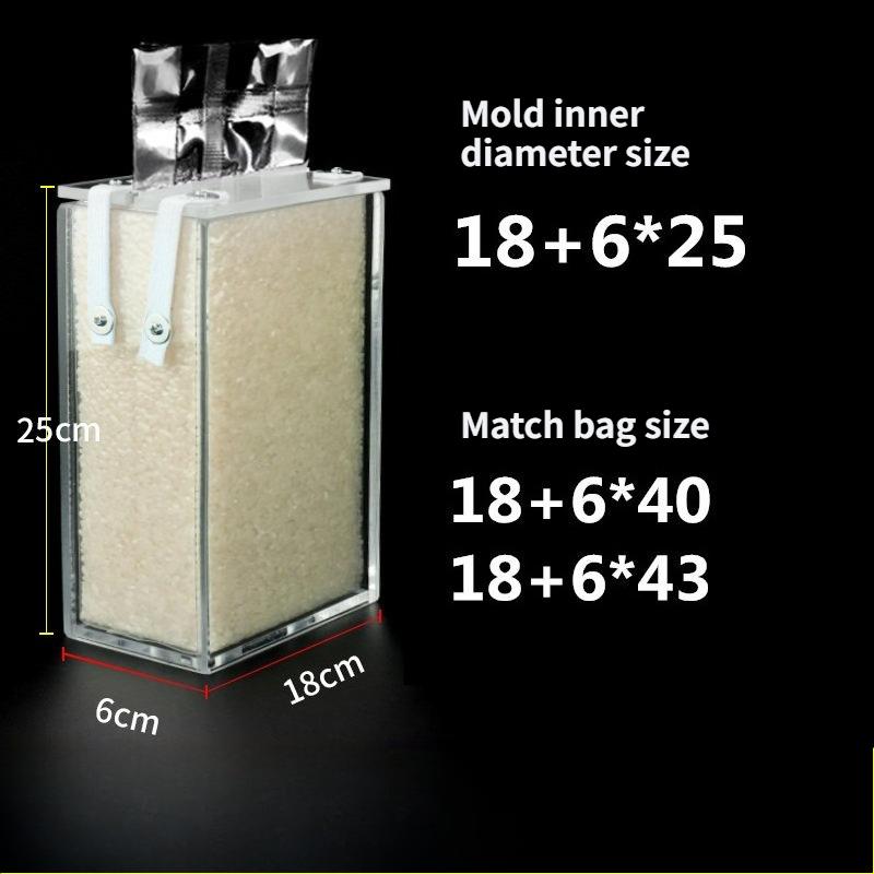 Reisziegel Beutel Vakuumform Yakfeng Reisbeutel Form Vakuum Transparente Verpackung für Diverse Körner Reisbeutel Mahlwerkzeug