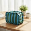 Ruffle Decoration Women's Makeup Case Colorful Travel Zipper Pouch  Toiletries Organization