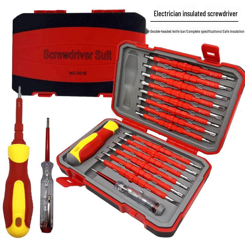 15-in-1 Isolierter Elektriker-Schraubendreher-Satz – Sichere Handwerkzeuge