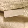 Used 12695 Towel Pouch C822Q29X01 7922 Logo Embossed Cotton All-Over Print Light Beige Calfskin Tan Anagram Pile Ecru