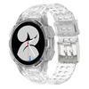 Case+Strap for Samsung Galaxy Watch 6 4 40mm 44mm Transparent Silicone Band Sport Bracelet Galaxy Watch 4 Classic 46 Accessories