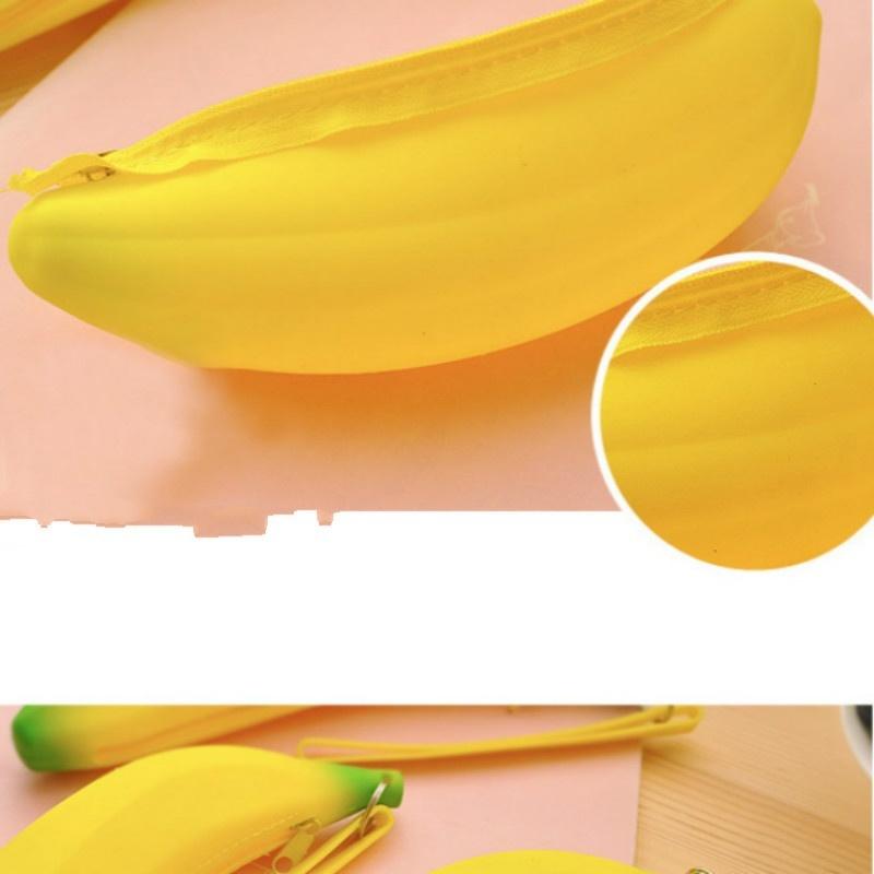 Cute silicone coin purse Banana purse Korean student hand coin purse