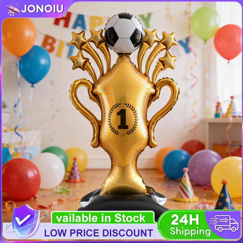 3Pcs Giant Self Standing Soccer Foil Balloons Self-Standing Soccer Balloons for Sports Themed Party Decoration Supplies China Mainland