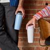 12/20oz Rozsdamentes Acél Vákuumos Pohár Kávéspohár Egyszerű Divatos Férfi & Női Kávéspohár Kültéri Sport Hordozható Pohár Páros Bögrék
