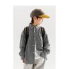 Boy S Long Sleeve Collared Plaid Shirt For Kids