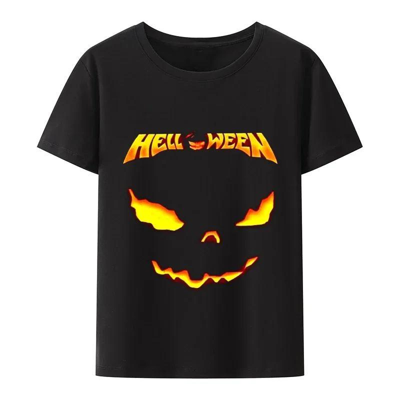 

Новая футболка Vintage Helloween Concert Черная футболка Pumpkins Футболка Свободная одежда XXXXXL чёрный