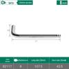 SATA Hex Key L-Type Flat & Ball Head Metric Screwdriver, Sizes 82104-82119