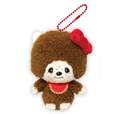 K Company Monchhichi X Hello Kitty Ball Chain Mascot MKT-BM H12.8 X W9 X D7.8cm
