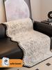 Anti Slip and Oil Proof Sofa Cushion Black White Thick Breathable Sofa Cover Chenier Non Slip Sofa Armrest Towel Backrest Towel Home Art Decoration