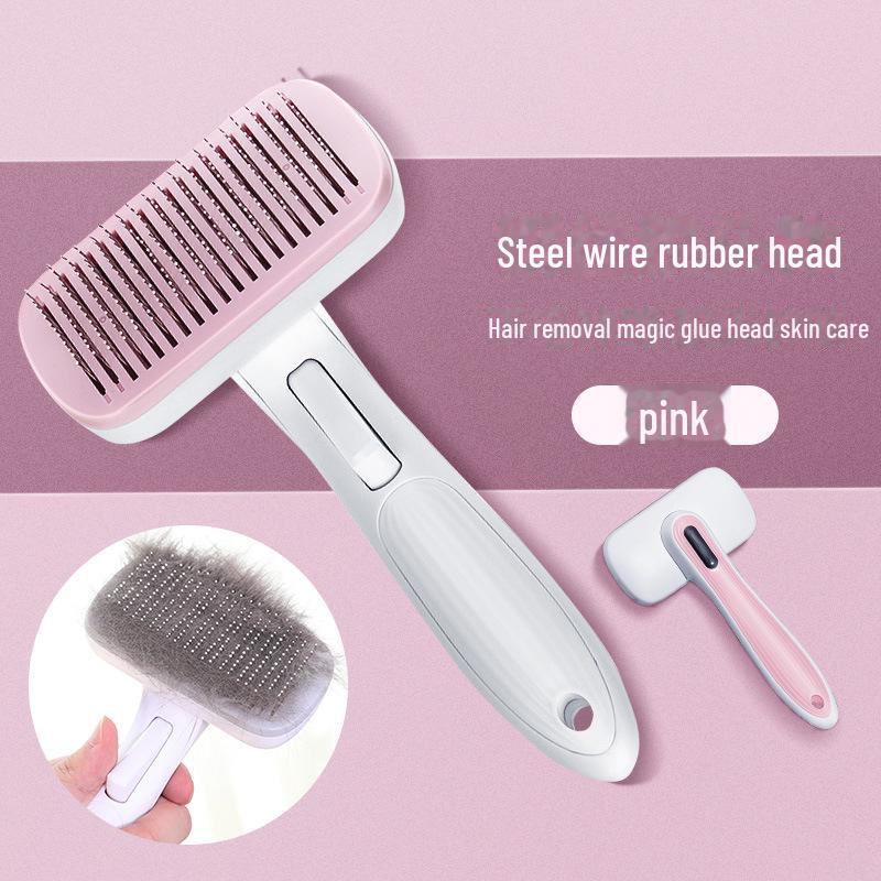 

Расческа для удаления шерсти у кошек и собак - большая, антилинькая щетка для легкого ухода