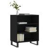 VidaXL Buffet noir 57x35x70 cm bois d’ingénierie 827141