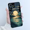 For Oscal Flat 2 2C Case Cute Love Rabbit Black Soft Silicone Protective Back Cover For Blackview Oscal Flat 2 2C Phone Cases