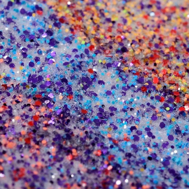Autumn and Winter Nail Art Knitted Woolen Powder Nail Decoration Retro Color Plaid Glitter Sea Salt Diamond Glitter