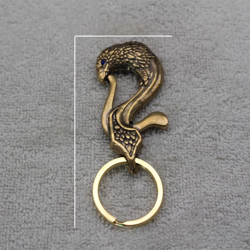 Brass Eagle Keychain Pendant Ornament