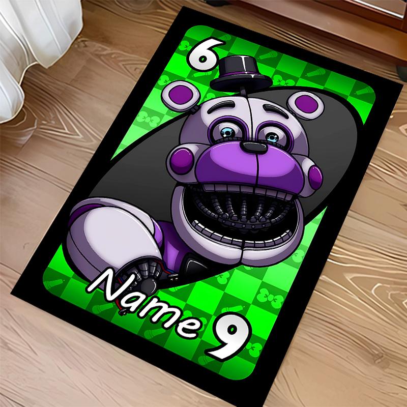 Custom personalization Five Nights at Freddy's Print Area Rug - Soft, Washable Non-Slip Indoor Mat,Living Room,Home&Office Decorative Rug