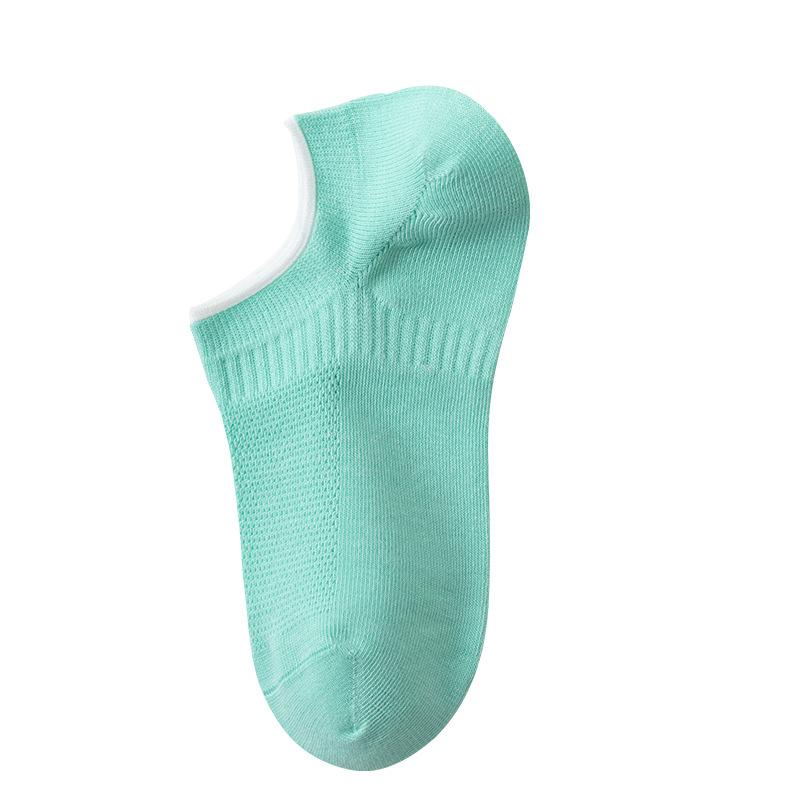 Women's Spring and Summer Pure Cotton Socks, Women's Thin All-cotton Mesh Socks, Loose Summer Short Socks, Invisible Socks