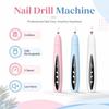 6 Grinding Head Nail Drill Machine 2-In-1 Electric Nail Drill UV Nail Polish Remover  Household