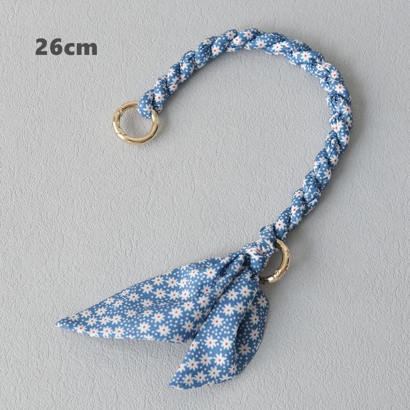 New Fashion Spring Woman Handbag Accessory Part Chains Detachable Replacement Floral Print Silk Strap Women DIY Chain Bag Handls