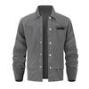 Heren Casual Effen Corduroy Reversjas, Heren Losse En Zachte Stof Knoopoverhemdjas