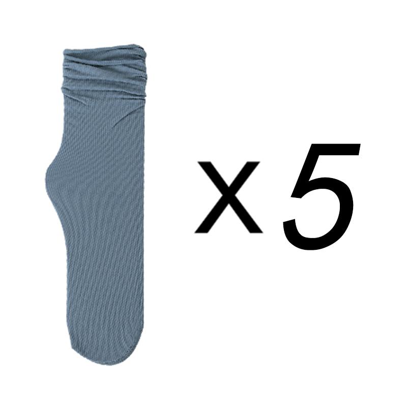 1/5 Pairs Ladies Ice Silk Socks Summer Ultra Thin Cool Socks Candy Sweet Breathable Socks Women's Socks
