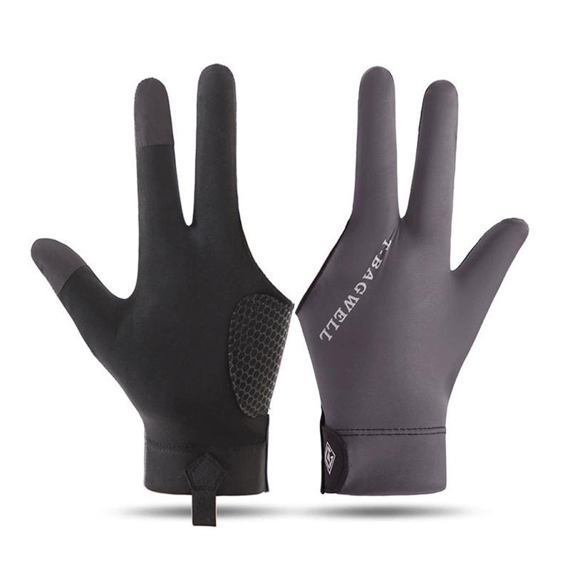 

1Pcs Left Hand Billiards Glove Three Finger Snooker Billiard Glove Non Slip Stickers Elasticity Billiard Training Gloves 7