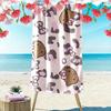 Hello Kitty2 Print Beach Towel, Large Soft Quick Dry Towel for Beach Camping Swimming